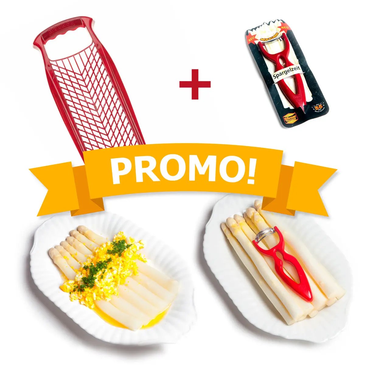 Promosetje | Aspergeschiller + Nootmuskaatrasp Börner Kitchentools
