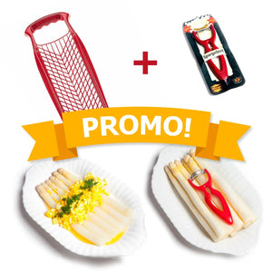 Promosetje | Aspergeschiller + Nootmuskaatrasp Börner Kitchentools